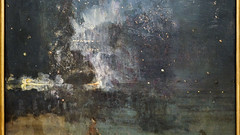Whistler, Nocturne in Black and Gold: the Falling Rocket (detail)