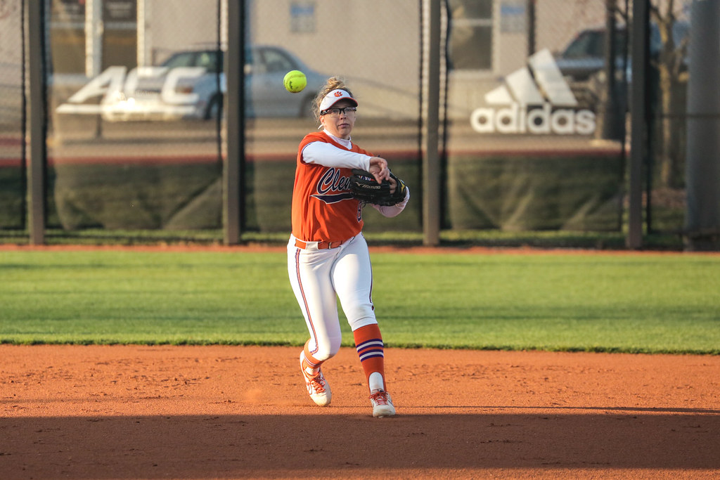 Clemson Softball Photo of Ansley Gilstrap and Louisville