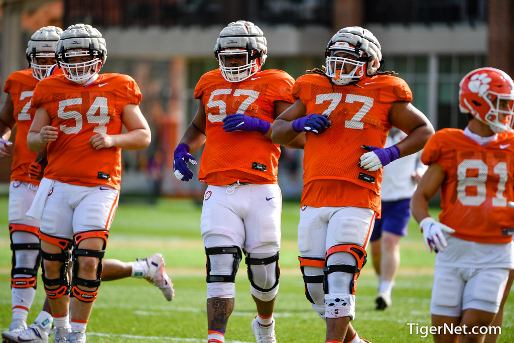 Clemson Football Photo of Mitchell Mayes and Paul Tchio