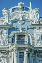 Renovierte Jugendstilfassade Riga
