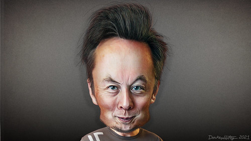Elon Musk - Caricature, From FlickrPhotos