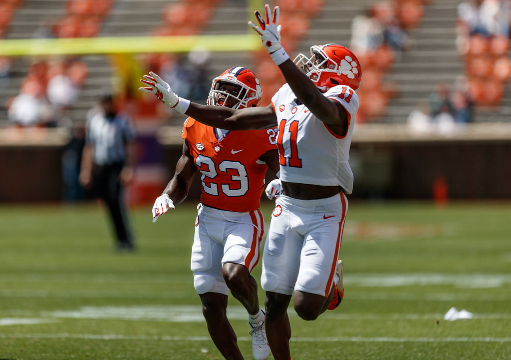 Clemson Football Photo of Ajou Ajou and Andrew Booth