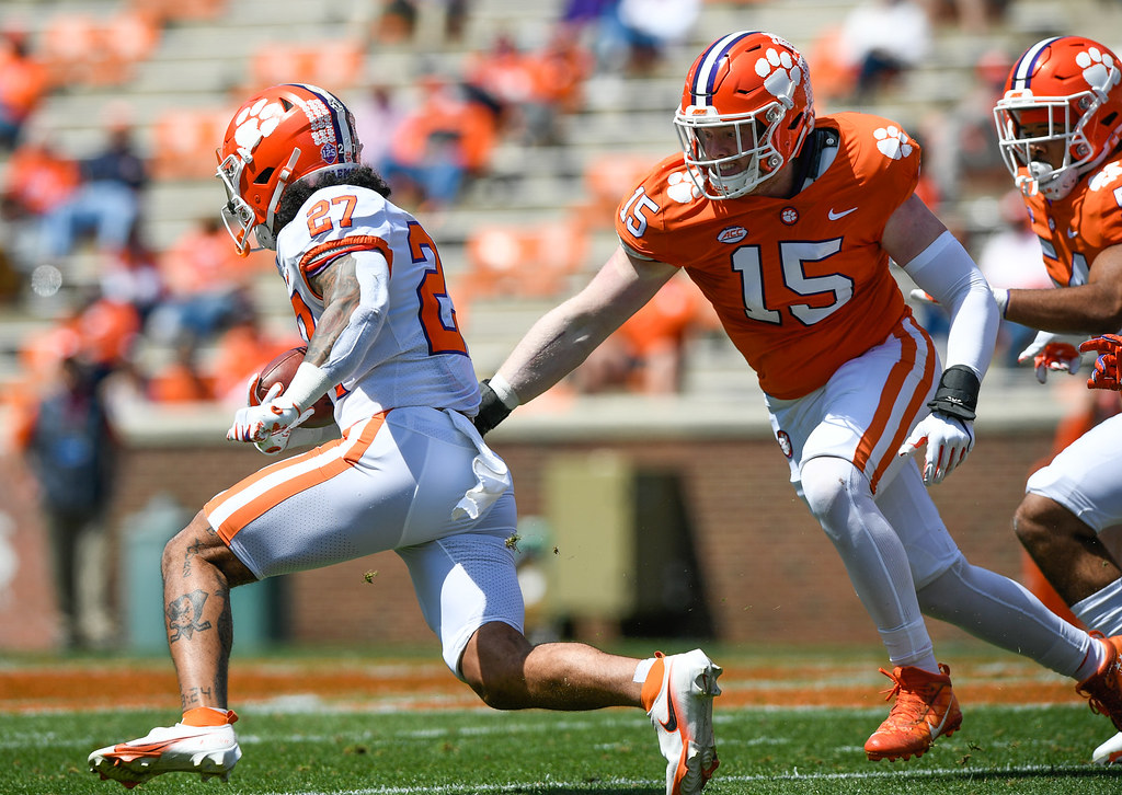 Clemson Football Photo of Chez Mellusi and Jake Venables and sc and usa