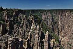 A Told Story of Rock Formations While Taking in Views at Islands Peaks View (Black Canyon of the Gunnison National Park)