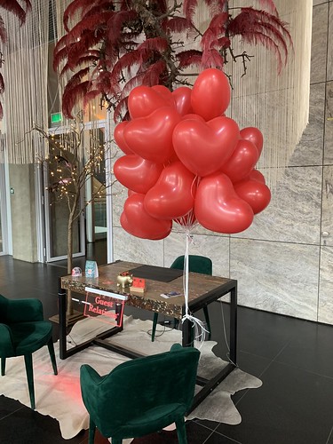 Helium Balloons Heart Shaped Balloons Lobby NHOW Hotel Rotterdam