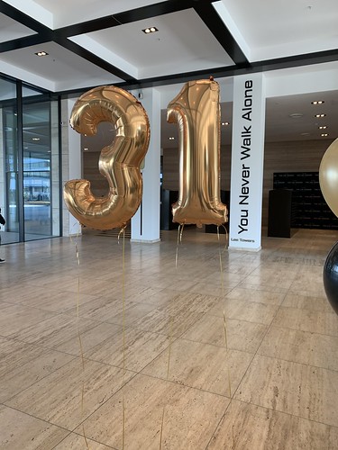 Folieballon Cijfer 31 Verjaardag Lee Towers Rotterdam