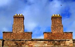 Twin chimneys