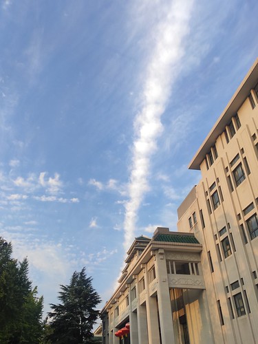 Altocumulus formed from contrail