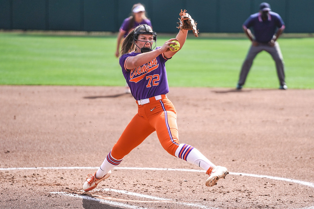Clemson Softball Photo of Valerie Cagle and winthrop