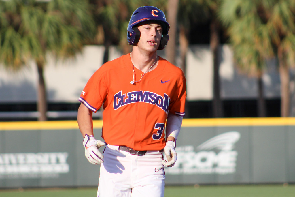 Clemson Baseball Photo of Dylan Brewer and miami