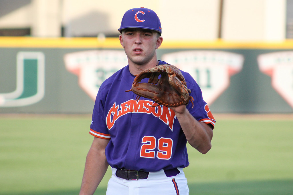 Clemson Baseball Photo of Max Wagner and miami