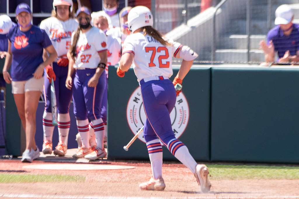Clemson Softball Photo of Valerie Cagle and NC State