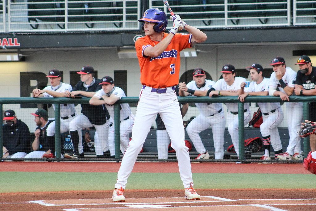 Clemson Baseball Photo of Dylan Brewer and Georgia