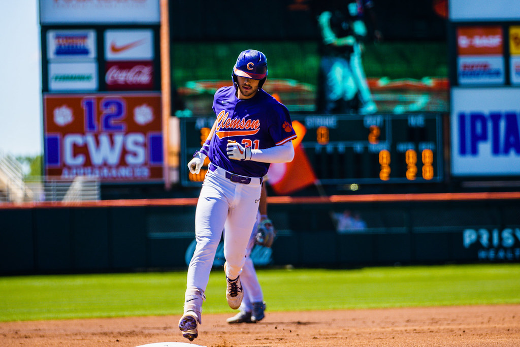 Clemson Baseball Photo of Caden Grice and Wake Forest