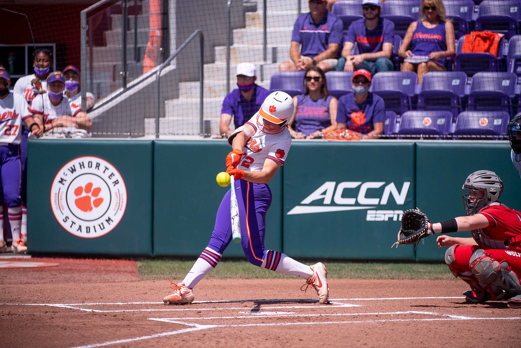 Clemson Softball Photo of Valerie Cagle and NC State