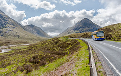 Highlands Schottland Glencoe Linienbus