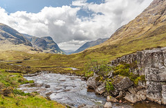 Highlands Schottland Glencoe Bach