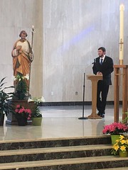 Cantor Seminarian Zawelensky at St. Mark Day Mass