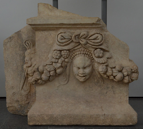 Base for an ethnos-relief with mask representing a Black African (Aethiopian), from the Sebasteion of Aphrodisias