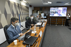 05-05-2021 - Senador Tasso Jereissati participa de oitiva do ex-ministro de Estado da Saúde, Nelson Teich, na CPI da COVID