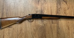 LeFever Double. Reblued and stocks refinished