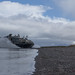Landing Craft, Air Cushion 79, assigned to Assault Craft Unit (ACU) 5 arrives at Cold Bay, Alaska in support of Northern Edge 2021.