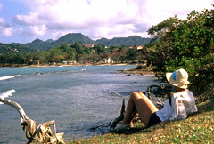 093 Millie on the beach Castries St Lucia 1966