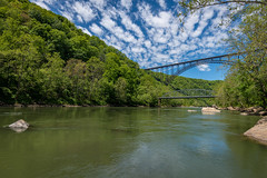 Twin bridges over New River Gorge