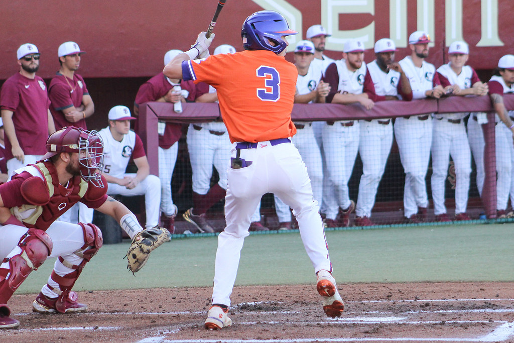 Clemson Baseball Photo of Dylan Brewer and Florida State
