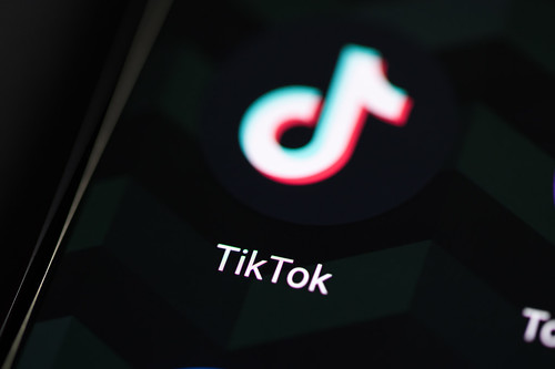 TikTok app icon on smartphone screen by Ivan Radic, on Flickr