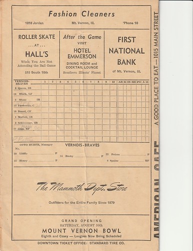 1947 Vernois Braves Program_2