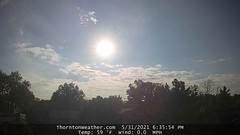 May 31, 2021 - The sun returns. (ThorntonWeather.com)