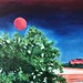 Moonlit Night with a Rose Moon18" x 24" $900