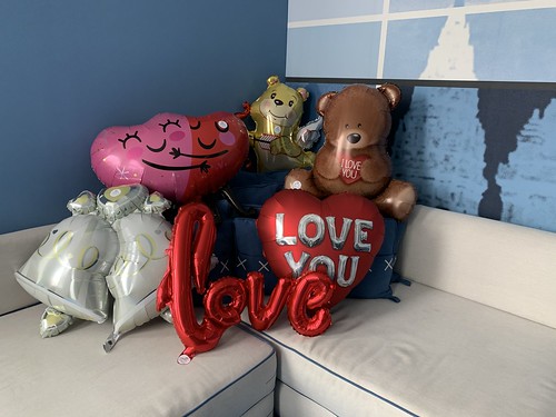 Folieballon Huwelijksaanzoek Valentijnsdag Liefde Blauwe Suite Bruno Room Mate Hotel Rotterdam