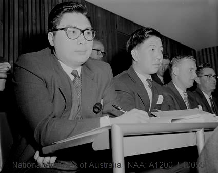 Australia holds the first Building Research Congress - Hong Kong students at congress at Monash University, Clayton, 1961