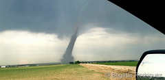 June 7, 2021 - A landspout tornado touches down east of Firestone. (Brigette Rodriguez)