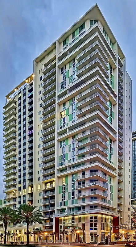 Four-West Las Olas, 305 South Andrews Avenue, Fort Lauderdale, Florida, USA / Built: 2020 / Architect: Dorsky + Yue International / Floors: 25 / Height: 272.50 ft / Building Usage: Rental Apartments / Architectural Style: Modernism<br/>© <a href="https://flickr.com/people/126251698@N03" target="_blank" rel="nofollow">126251698@N03</a> (<a href="https://flickr.com/photo.gne?id=51235810668" target="_blank" rel="nofollow">Flickr</a>)