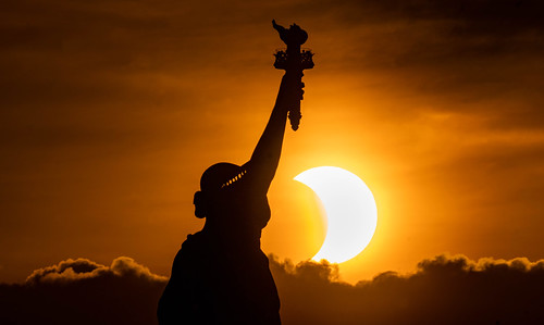 Statue of Liberty Annular Solar Eclipse, From FlickrPhotos