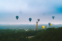 Hot air balloons | Birštonas aerial #162/365