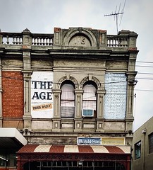 163/365 Very clear ghost signs on the top floor of this antique shop in North Melbourne.