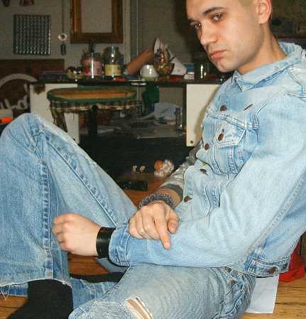 MushroomBrain Jeans-Fetichist outfit posing as a youngling trying to look fake butch for my selfie portrait Human anti-fashion jeans_man_by_mushroombrain_d1ise2v