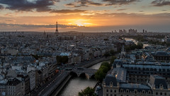 Souvenir - Coucher de soleil depuis les Tours de Notre Dame de Paris - 2018