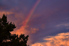 Rainbow At Dusk.