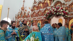 Архиерейское богослужение в престольный день в монастыре