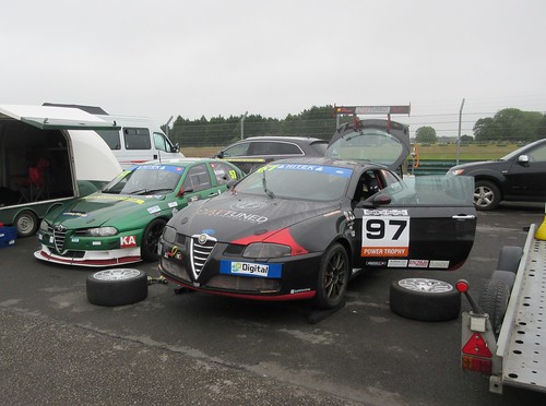 Two very smart Alfa Romeo 2021 Championship race cars - Barry McMahpn's 156 and Gabriele  Iacccarino's GT