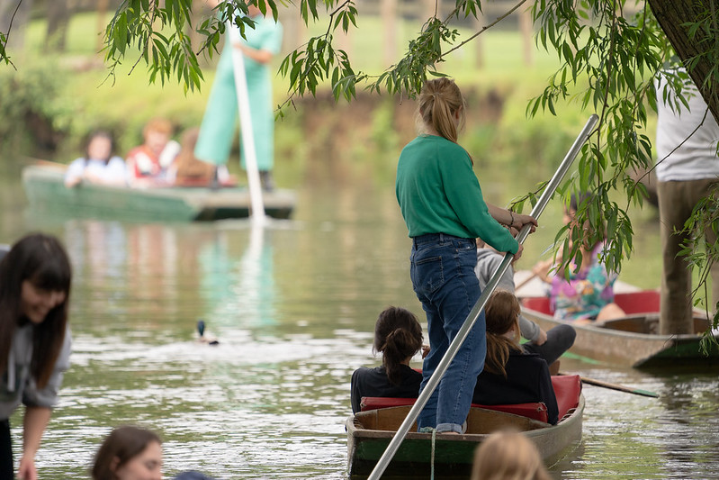 Punting fun for sixth formers