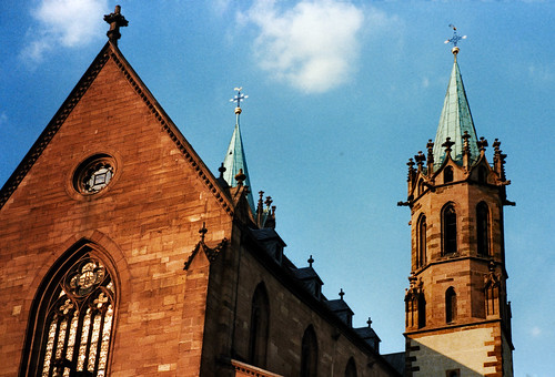 Ladenburg (01) St. Gallus-Kirche • <a style="font-size:0.8em;" href="http://www.flickr.com/photos/69570948@N04/51299652301/" target="_blank">Auf Flickr ansehen</a>
