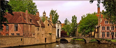 Bridge to the beguinage in Bruges