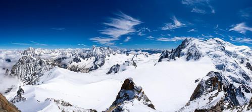 De l'arrête de l’Aiguille du Midi au Mont Blanc