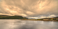 Loch Alsh seen from the A87 bridge at Dornie, Scotland.